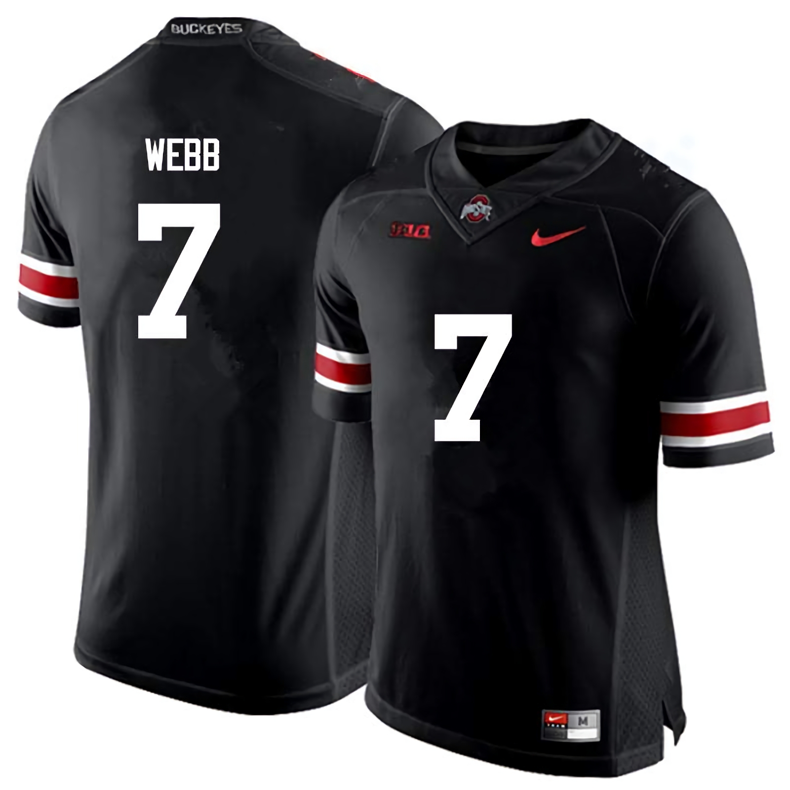 Damon Webb Ohio State Buckeyes Men's NCAA #7 Nike Black College Stitched Football Jersey NLA2856BP